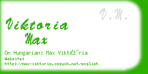 viktoria max business card